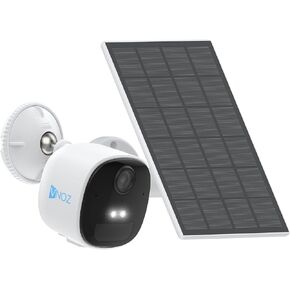Solar Security Camera Wireless Outdoor, 5MP Battery Powered WiFi Camera with Free Person/Vehicle Detection, Color Night Vision, Spotlight Siren, 2-Way Audio, Works with Alexa/Google Assistant in Saudi Arabia