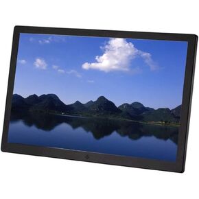 إطار صور رقمي، تشغيل فيديو 1080 بكسل، دعم USB/Sd (فضي) in Kuwait