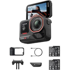 حزمة Insta360 Ace Pro 2 ذات البطارية المزدوجة Xplorer Pro - كاميرا حركة مقاومة للماء بدقة 8K تم تصميمها بالتعاون مع Leica، مستشعر رئيسي 1/1.3 بوصة، 8K30 إطارًا في الثانية، 4K60 إطارًا في الثانية، شاشة قلاب 2.5 بوصة، تقليل الضوضاء بالذكاء الاصطناعي in Saudi Arabia