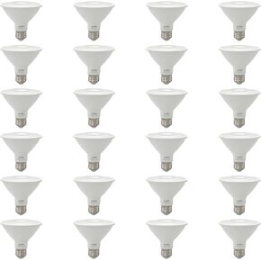 Sunlite Reflector PAR30 LED Bulb, Spotlight, 9W (75W=), 750 Lmns, Medium E26 Base, 90 CRI, Dimmable, Decorative Track Lighting Use, ETL, Title-20 Compliant, Bulk, 24 Pack, 50K-Daylight in Kuwait