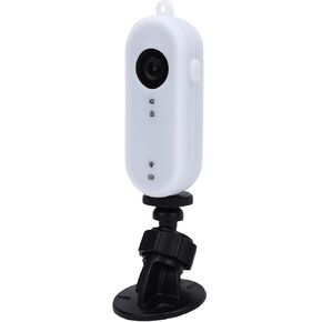 Asixxsix 1080P Thumb Action Camera, Mini Body Camera Wearable Video Recorder with 64GB Memory Card, Car Mount & Silicone Case, Portable Body Worn Camera for Vlogging, Biking in Kuwait