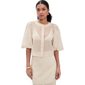LE BOP Women's Liza Puff Sleeve in Organza in Kuwait