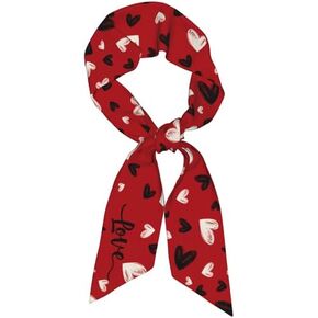 Silk Scarf Women Fashion Head Neck Skinny Scarf Printed for Hair Handbags Bag Dress 47.2"x3.1" in Saudi Arabia