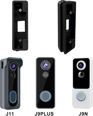 مجموعة تثبيت دعامة تعديل زاوية التركيب متوافقة مع جرس باب الفيديو J9 PLUS/J9N/J11/J4، حامل إسفين قابل للتعديل من 25 إلى 50 درجة، محول تعديل الزاوية (جرس الباب غير متضمن) in Kuwait