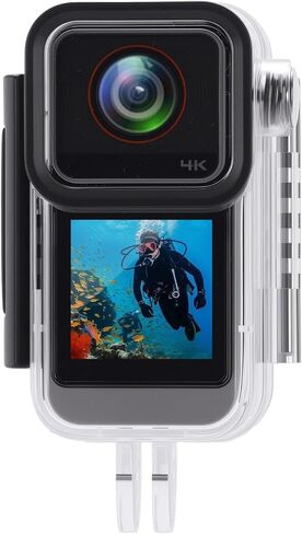 كاميرا Dpofirs Action، 4K 30FPS 20MP HD مع عدسة زاوية واسعة 140 و6 محاور EIS حامل مغناطيسي واي فاي نقل 30 متر حافظة مقاومة للماء للغوص وركوب الدراجات والرياضات الخارجية in Saudi Arabia