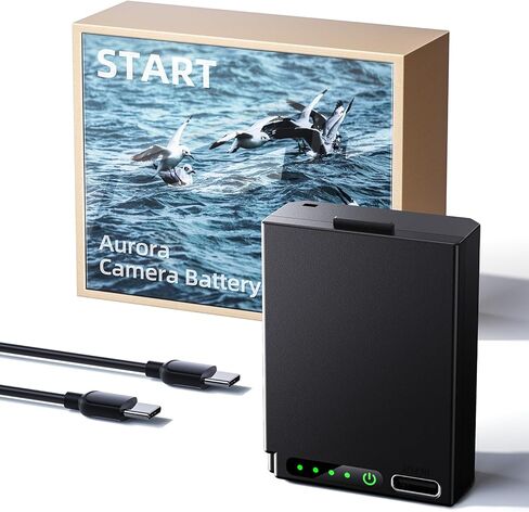 بطاريات llano Aurora USB-C LP-E10 لـ EOS Rebel T7 T6 T5 T3 T100 Kiss X50 X70 EOS 2000D 4000D 1100D 1200D، مشفرة بالكامل، شاشة طاقة فورية، بطارية بديلة للشحن السريع (عبوتان) in Saudi Arabia