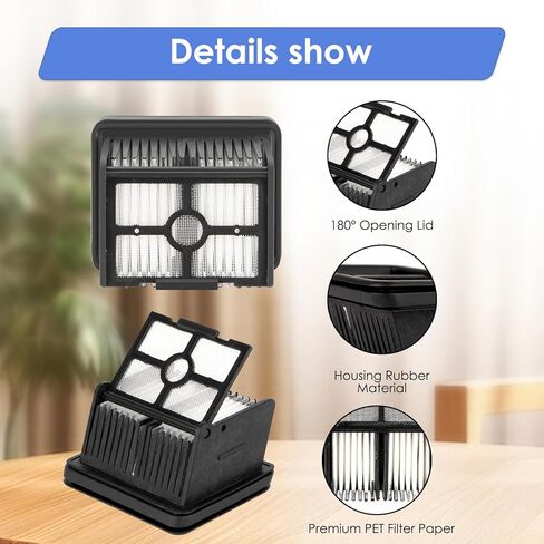 (6 Pack) H12 Pro Replacement HEPA Filters Compatible with Dreame H12 Pro FlexReach/ H12 Dual/ H13 Pro/ M12/ H12S/ G10 Pro/ G10 Combo Cordless Wet and Dry Vacuum Cleaner, Vacuum Filters in Saudi Arabia