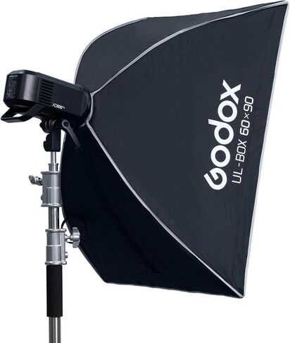 Godox Litemons LE300Bi LED فيديو ضوئي مع Godox 24 بوصة × 35 بوصة سوفت بوكس ​​مع حامل بوينز in Kuwait