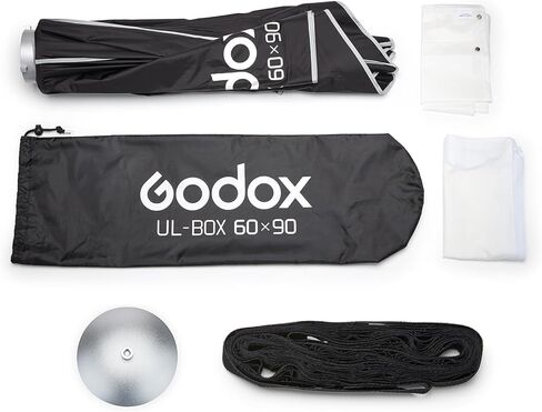 Godox Litemons LE200Bi Bicolor LED Video Light (أبيض) مع Godox 24 "x 35" Bowens Mount Strip Softbox in Saudi Arabia
