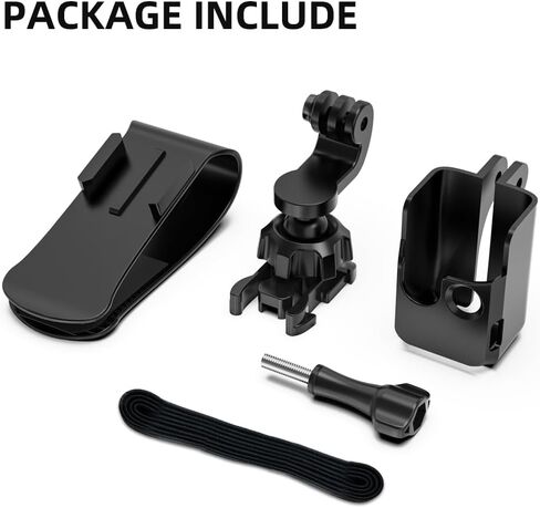 حامل سيارة SURWO Pocket 3، حامل واقي من الشمس للسيارة قابل للتعديل 360 درجة متوافق مع DJI Osmo Pocket 3، Action 5 pro/4/3، Insta360 X5 X4 X3، AKASO والمزيد من كاميرات الحركة in Kuwait