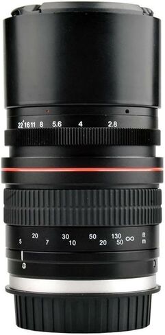 عدسة تليفوتوغرافي يدوية 135 ملم F/2.8 بإطار كامل، متوافقة مع كاميرا Canon EOS T3 T3i T4i T5 T5i T6 T6i T6s T7 T7i SL1 SL2 6D 7D 60D 70D in Kuwait