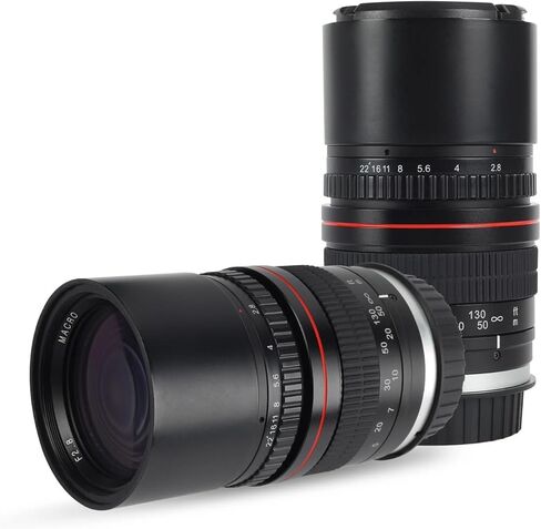 عدسة تليفوتوغرافي يدوية 135 ملم F/2.8 بإطار كامل، متوافقة مع كاميرا Canon EOS T3 T3i T4i T5 T5i T6 T6i T6s T7 T7i SL1 SL2 6D 7D 60D 70D in Kuwait