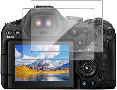 2-Pack Screen Protector for Canon EOS R6 Mark III,9H Hardness Tempered Glass for Canon EOS R6 Mark III Camera, Anti-Scratch, Bubble Free, HD Clarity in Saudi Arabia