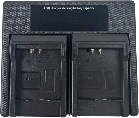 شاحن بطارية مزدوج LED USB لـ NB-11L NB-11LH، متوافق مع ELPH 110 HS، 130 HS، 340 HS، 350 HS، A2300، SX400 is، A2400 is، A2500، A3500 is، A4000 is، IXS 240 HS، IXUS 285 HS in Kuwait