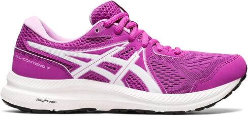 حذاء الجري Gel-Contend 7 للسيدات من ASICS، مقاس 9.5، أوركيد/أبيض in Kuwait