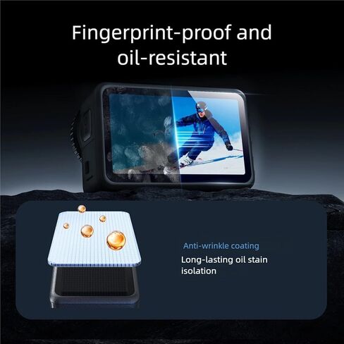 Clear BubbleFree Protective Film HassleFree Application For ACTION 6 Cameras Video Devices in Saudi Arabia