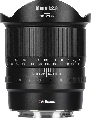 7artisans 10mm F2.8 II Fisheye Full Frame Lens for Sony E Mount Camera Ultra Wide Angle Large Aperture Manual Focus Camera Lens A7MIV A7R5 A7SII etc. in Saudi Arabia