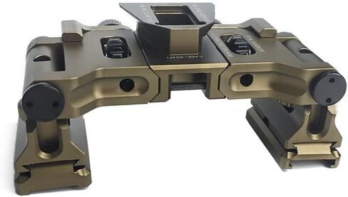MUM/GT-14 Binocular Bridge System NVG Mount，Lightweight Modular Night Vision Goggles Base Metal Helmet Mount，Compatible with PVS-14/MUM-14/GT-14 Night Vision Binoculars Or Monocular Interface Etc in Saudi Arabia