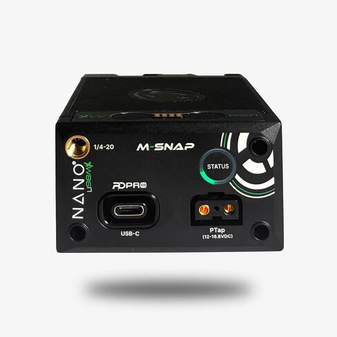 بطارية كور SWX NANO-U98MX 98Wh BPU | حزمة ليثيوم أيون 14.8 فولت مع PD Pro USB-C PD (45 وات)، مخرج P-Tap، شحن مغناطيسي M-Snap، مقياس LED | يعمل على تشغيل الكاميرات المتوافقة مع BPU وBlackmagic Pyxis in Kuwait