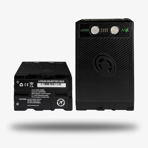 بطارية كور SWX NANO-U98MX 98Wh BPU | حزمة ليثيوم أيون 14.8 فولت مع PD Pro USB-C PD (45 وات)، مخرج P-Tap، شحن مغناطيسي M-Snap، مقياس LED | يعمل على تشغيل الكاميرات المتوافقة مع BPU وBlackmagic Pyxis in Kuwait