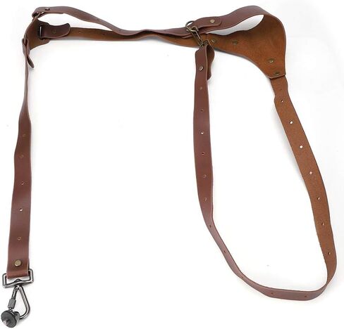 Camera Shoulder Strap Quick Release for DSLR, Soft Adjustable Camera Shoulder Sling Strap with Brass Hardware, Left or Right Single Sling for Outdoor Travel (Brown-Left Shoulder) in Saudi Arabia