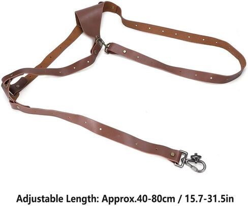Camera Shoulder Strap Quick Release for DSLR, Soft Adjustable Camera Shoulder Sling Strap with Brass Hardware, Left or Right Single Sling for Outdoor Travel (Brown-Left Shoulder) in Saudi Arabia