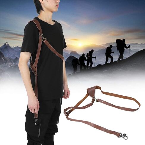 Camera Shoulder Strap Quick Release for DSLR, Soft Adjustable Camera Shoulder Sling Strap with Brass Hardware, Left or Right Single Sling for Outdoor Travel (Brown-Left Shoulder) in Saudi Arabia