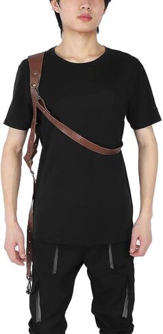Camera Shoulder Strap Quick Release for DSLR, Soft Adjustable Camera Shoulder Sling Strap with Brass Hardware, Left or Right Single Sling for Outdoor Travel (Brown-Left Shoulder) in Saudi Arabia