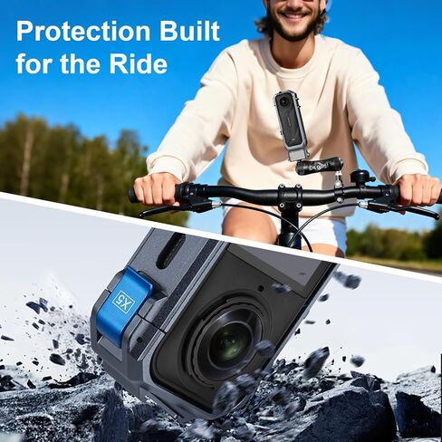 Metal Protective Case for Insta360 x5 Insta 360 X5, Aluminum Frame Utility Cage with Multifunction Construction, Gray (Iron Gray) in Saudi Arabia