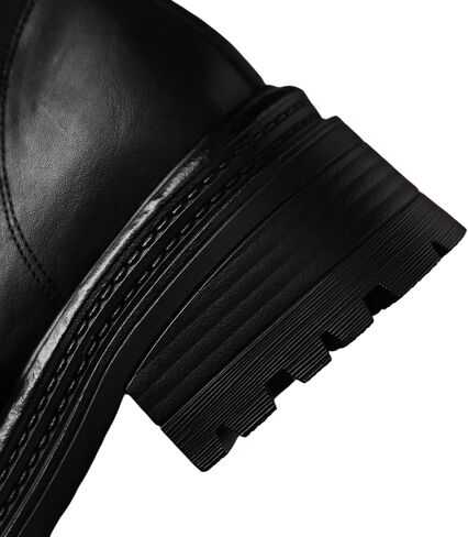 TinaCus Women's Platform Chic Ankle Boots Genuine Leather Handmade Round Toe Zip up Booties in Saudi Arabia