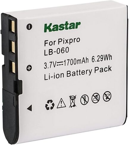 Kastar قطعتان بديلتان لبطارية HP V5060، V5060H، V5061، V5061U، V556، V556AU، V5560، V5560U، V5560AU، HP D3500، HP SKL-60 الكاميرات الرقمية وBenq Dli-202، DLi202 الكاميرات الرقمية in Kuwait