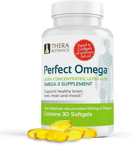 Perfect Omega Fish Oil Supplement EPA & DHA – High Absorption, Concentrated Omega 3 for Heart, Brain, Eye, & Metabolic Health - Alaskan Fish Oil Softgels - 30 Count (Pack of 1) in Saudi Arabia