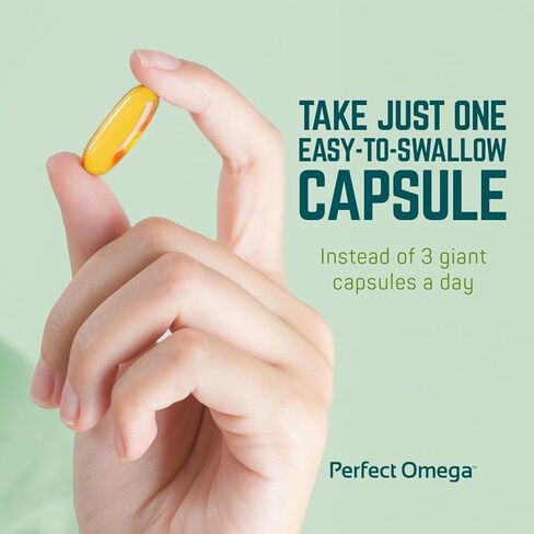 Perfect Omega Fish Oil Supplement EPA & DHA – High Absorption, Concentrated Omega 3 for Heart, Brain, Eye, & Metabolic Health - Alaskan Fish Oil Softgels - 30 Count (Pack of 1) in Saudi Arabia