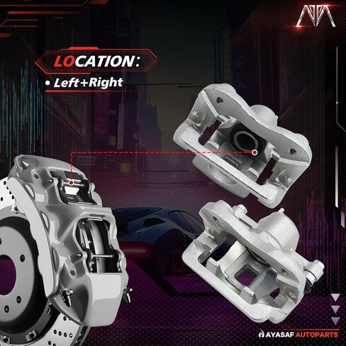 MAYASAF 19B3100A+19B3101A Rear Disc Brake Caliper Left+Right Caliper w/o Pads Fit for 2006-2009 Hyundai Azera, 2006-2008 Hyundai Sonata in Saudi Arabia