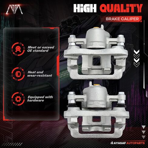 MAYASAF 19B3100A+19B3101A Rear Disc Brake Caliper Left+Right Caliper w/o Pads Fit for 2006-2009 Hyundai Azera, 2006-2008 Hyundai Sonata in Saudi Arabia