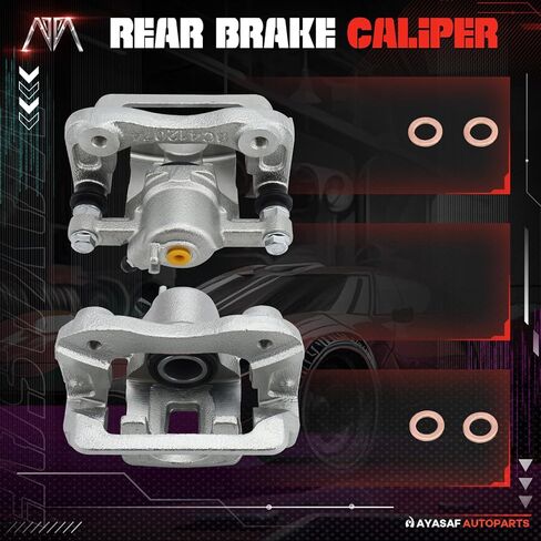 MAYASAF 19B3100A+19B3101A Rear Disc Brake Caliper Left+Right Caliper w/o Pads Fit for 2006-2009 Hyundai Azera, 2006-2008 Hyundai Sonata in Saudi Arabia