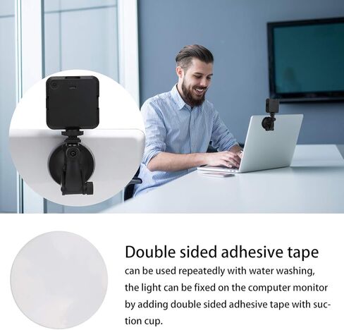 Tyenaza W64 Video Conference Fill Light Remote Working Portable LED Light for Live Streaming LED Video Light Panel in Saudi Arabia