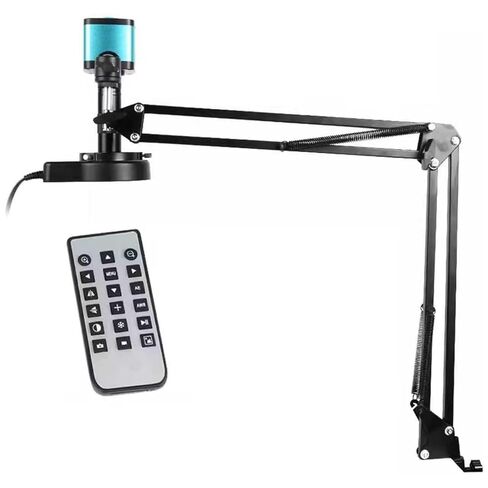 Digital Microscope, HDMI Soldering Microscope, 150X Industrial Camera Magnifier, 4K 16MP Ultra HD Camera, with Ring Light & Flexible Arm, for Observation, Soldering, Electronic Repairs in Saudi Arabia