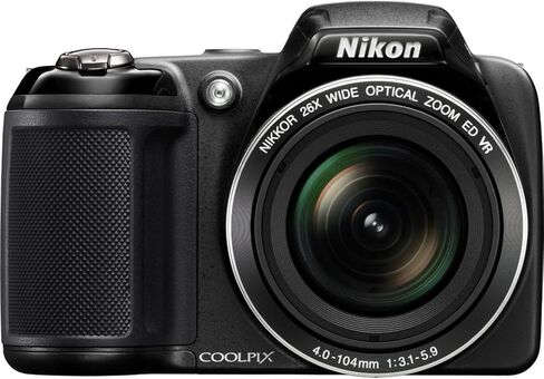 كاميرا Nikon Coolpix L320 بدقة 16 ميجابكسل مع تكبير بصري 26x وشاشة LCD مقاس 3 بوصات - كاميرا مدمجة وعالية الأداء للتصوير الفوتوغرافي المتنوع - أسود (متجدد) in Kuwait