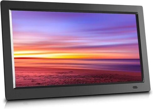 Large Digital Photo Frame 32 Inch, 1920 * 1080 IPS Display, Motion Sensor, 1080P Best Digital Picture Frame, Wall Mountable,Gift for Friends and Family (Black) in Saudi Arabia
