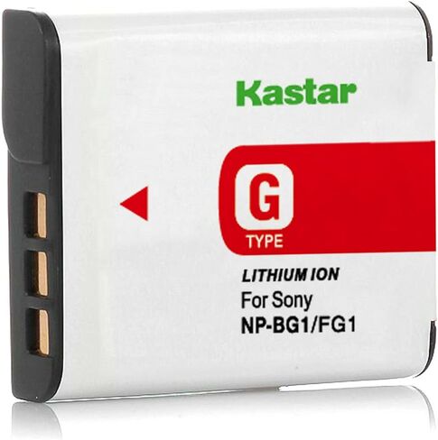 Kastar قطعتان بديلتان لبطارية Sony Cyber-Shot DSC-HX20، Cyber-Shot DSC-HX20V، Cyber-Shot DSC-HX30، Cyber-Shot DSC-HX30V، Cyber-Shot DSC-N1، Cyber-Shot DSC-N2، Cyber-Shot DSC-T20 in Kuwait