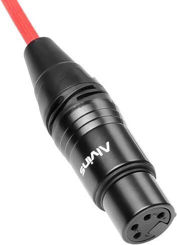 كابلات ألفين فائقة المرونة من D-Tap إلى XLR 4 Pin أنثى كابل طاقة مضفر لسوني فينيسيا|F5|F55|SXS، كاميرا باناسونيك فاريكام، شاشة TVlogic LVM-170A، 1 متر|39.4 بوصة، أحمر in Saudi Arabia