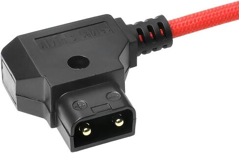 كابلات ألفين فائقة المرونة من D-Tap إلى XLR 4 Pin أنثى كابل طاقة مضفر لسوني فينيسيا|F5|F55|SXS، كاميرا باناسونيك فاريكام، شاشة TVlogic LVM-170A، 1 متر|39.4 بوصة، أحمر in Saudi Arabia
