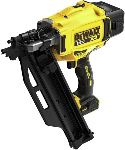 DEWALT 20V MAX XR، جهاز تثبيت المسامير بدون فرشاة من البلاستيك الليثيوم أيون بقوة 21 درجة (أداة فقط) (متجدد) in Kuwait