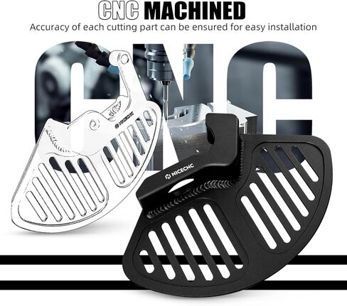 NICECNC Front Shock Absorber Brake Disc Shield Compatible with Yamaha Tenere 700 /XTZ700 2019-2024, Tenere 700 Rally Edition 2020-2024, Tenere 700 World Raid 2022, Front Disc Brake Protector, Black in Saudi Arabia