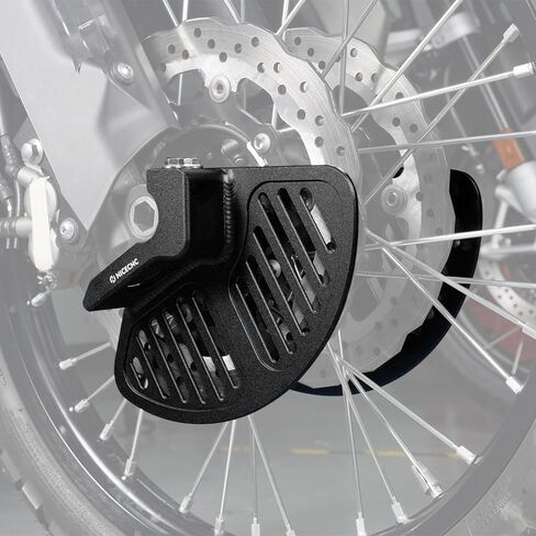 NICECNC Front Shock Absorber Brake Disc Shield Compatible with Yamaha Tenere 700 /XTZ700 2019-2024, Tenere 700 Rally Edition 2020-2024, Tenere 700 World Raid 2022, Front Disc Brake Protector, Black in Saudi Arabia
