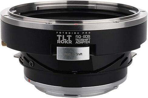 محول تركيب عدسة Fotodiox Pro TLT ROKR متوافق مع عدسات Bronica SQ على كاميرات Canon EOS EF وEF-S، أسود in Kuwait