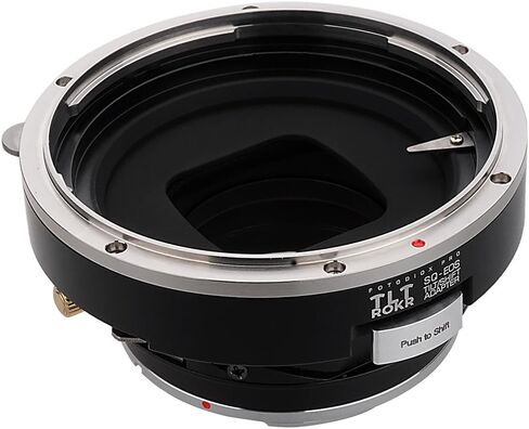 محول تركيب عدسة Fotodiox Pro TLT ROKR متوافق مع عدسات Bronica SQ على كاميرات Canon EOS EF وEF-S، أسود in Kuwait