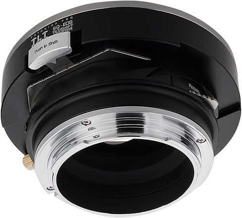 محول تركيب عدسة Fotodiox Pro TLT ROKR متوافق مع عدسات Bronica SQ على كاميرات Canon EOS EF وEF-S، أسود in Kuwait