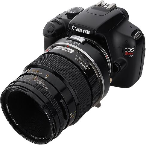 محول تركيب عدسة Fotodiox Pro TLT ROKR متوافق مع عدسات Bronica SQ على كاميرات Canon EOS EF وEF-S، أسود in Kuwait